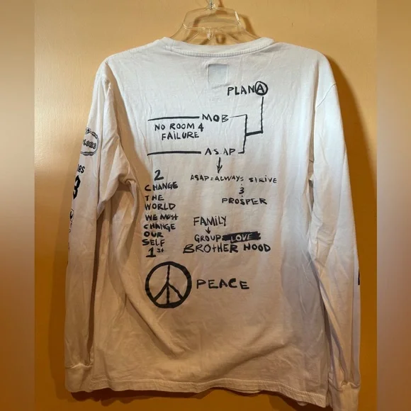 Adidas x A$AP Ferg Trap Lord White Long Sleeve T-shirt - Picture 3 of 7